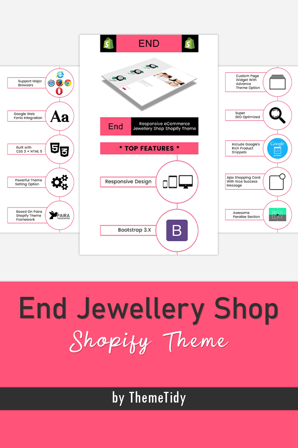End jewellery shop shopify theme images of pinterest.