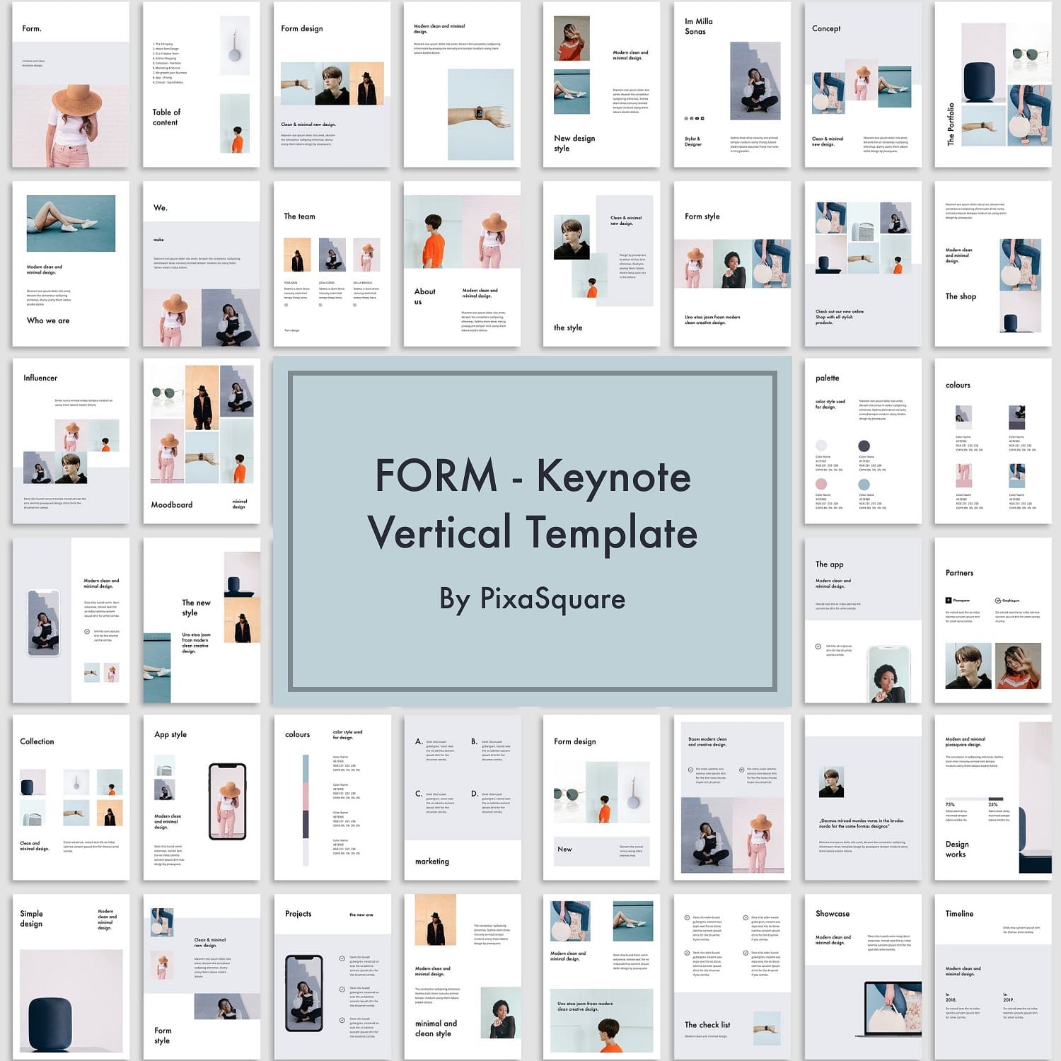 Form keynote vertical template.