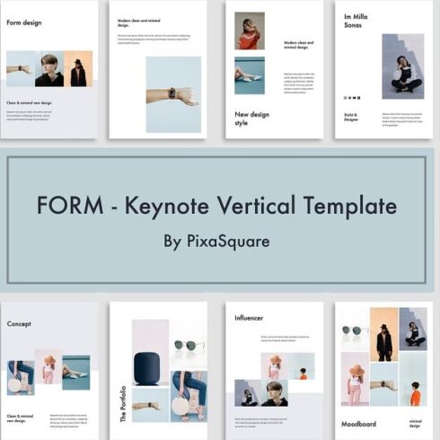 FORM - Keynote Vertical Template | MasterBundles