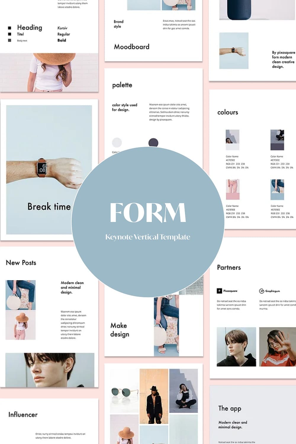New design style of the Form Presentation Template.