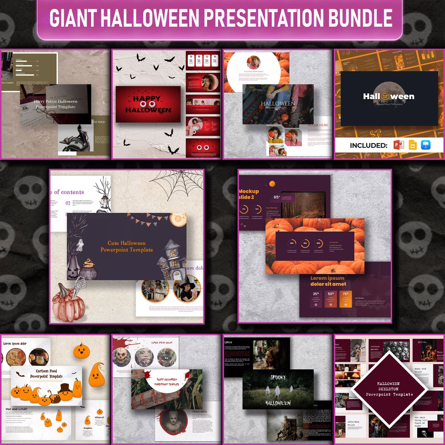 Giant Halloween Presentation Bundle cover image.