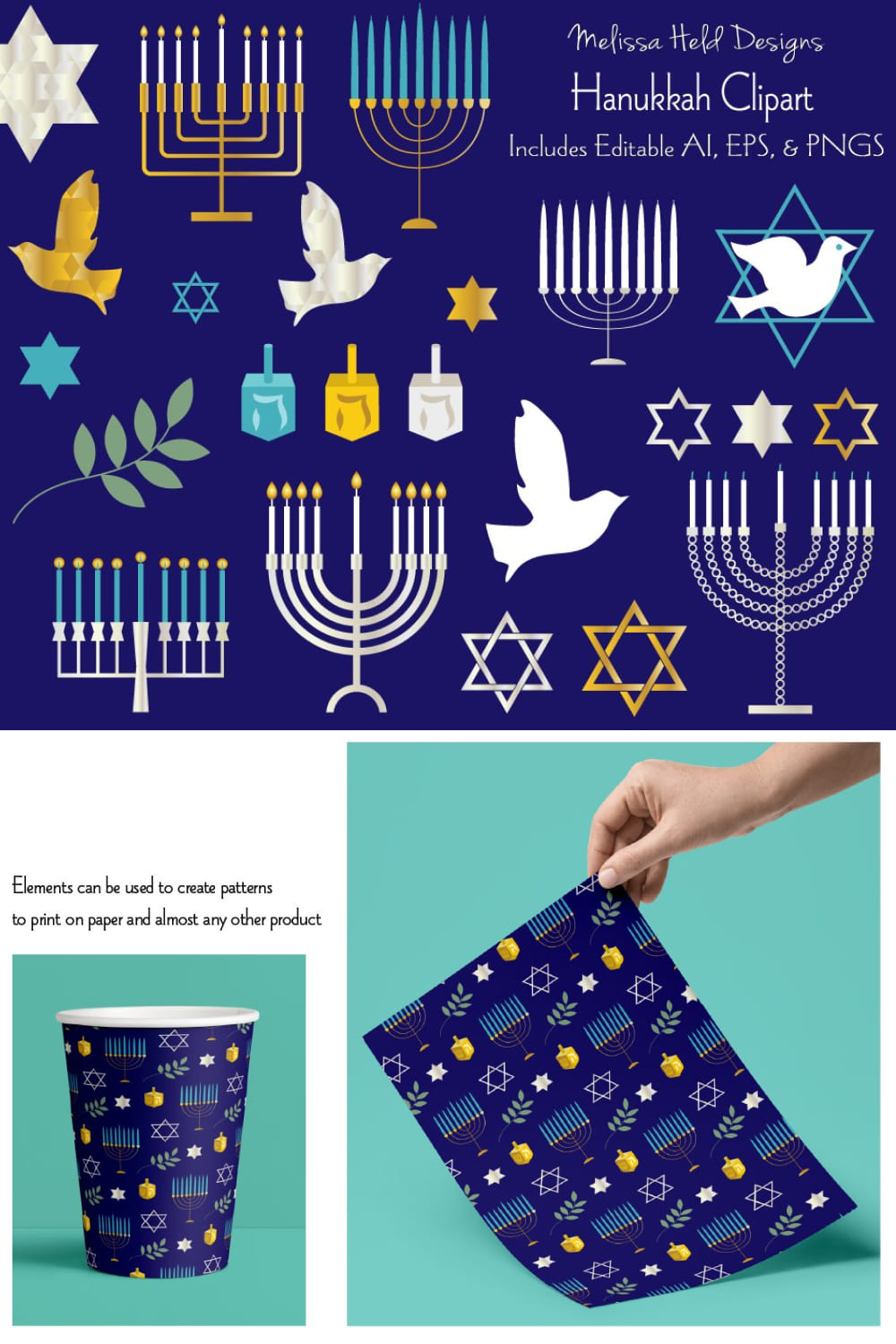 Hanukkah clipart graphics of pinterest.