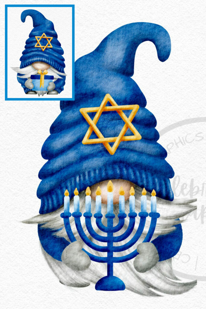 Hanukkah Gnomes Clipart PNG MasterBundles