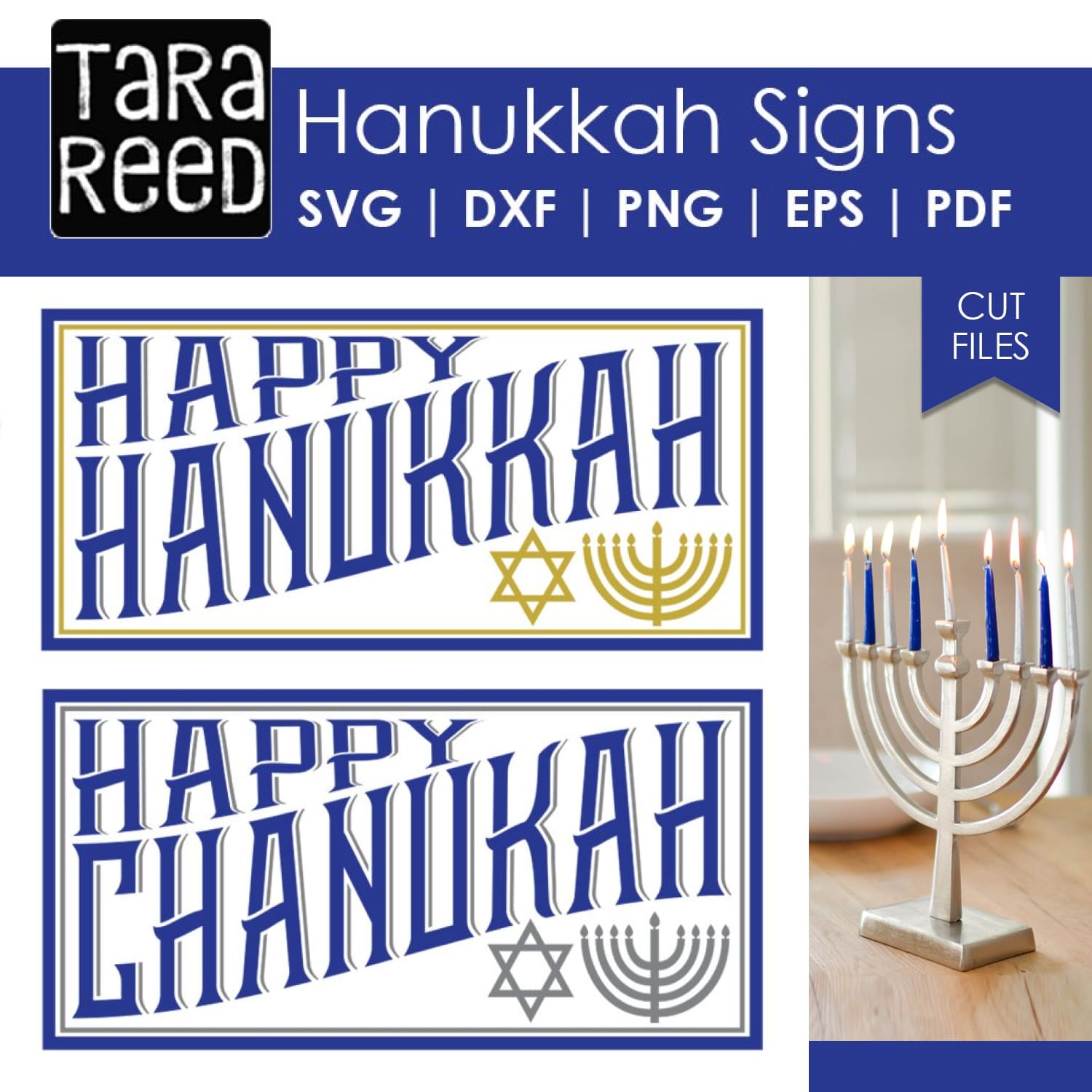 Hanukkah Mandala SVG | Round Menorah Sign Cut File | Master Bundles