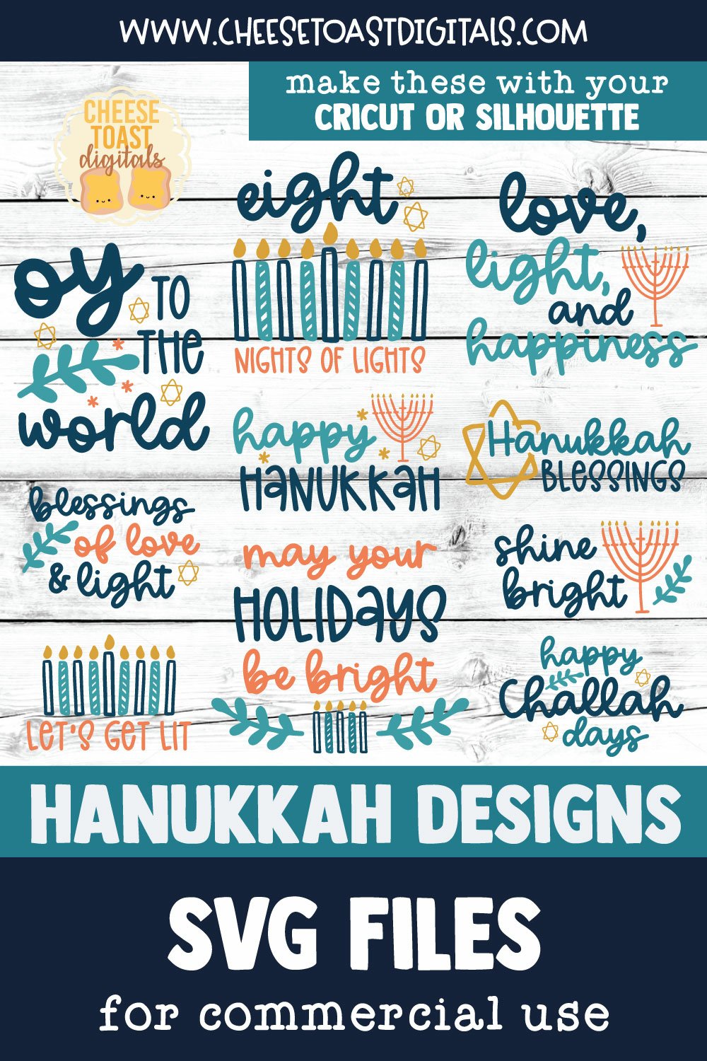 Beautiful inscriptions for the theme of Hanukkah.