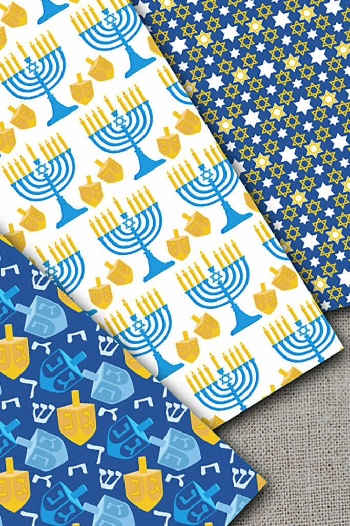 Happy Hanukkah Patterns – MasterBundles