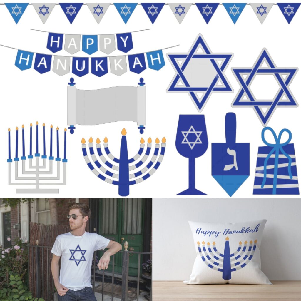 Happy Hanukkah PNG SVG Vector Graphics – MasterBundles