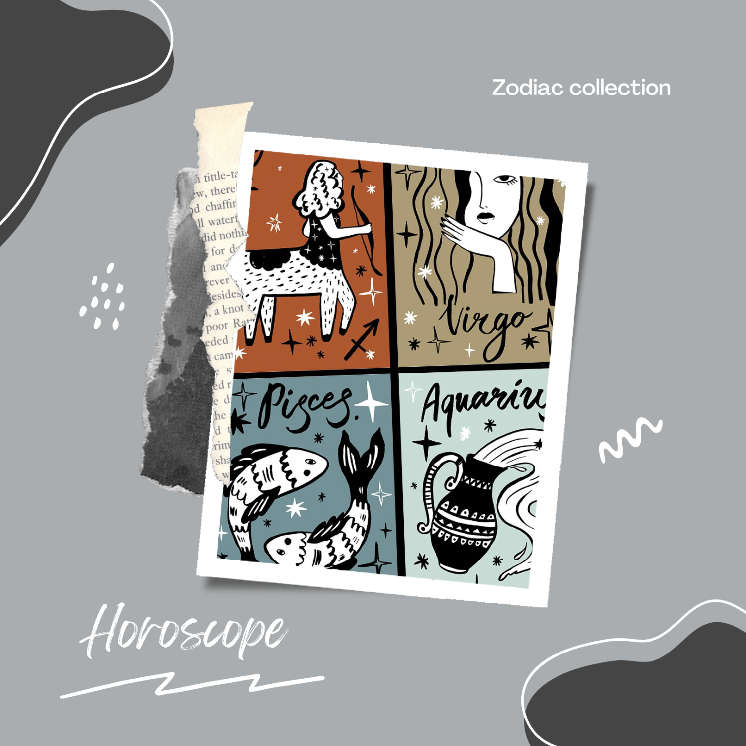 Preview horoscope zodiac collection.