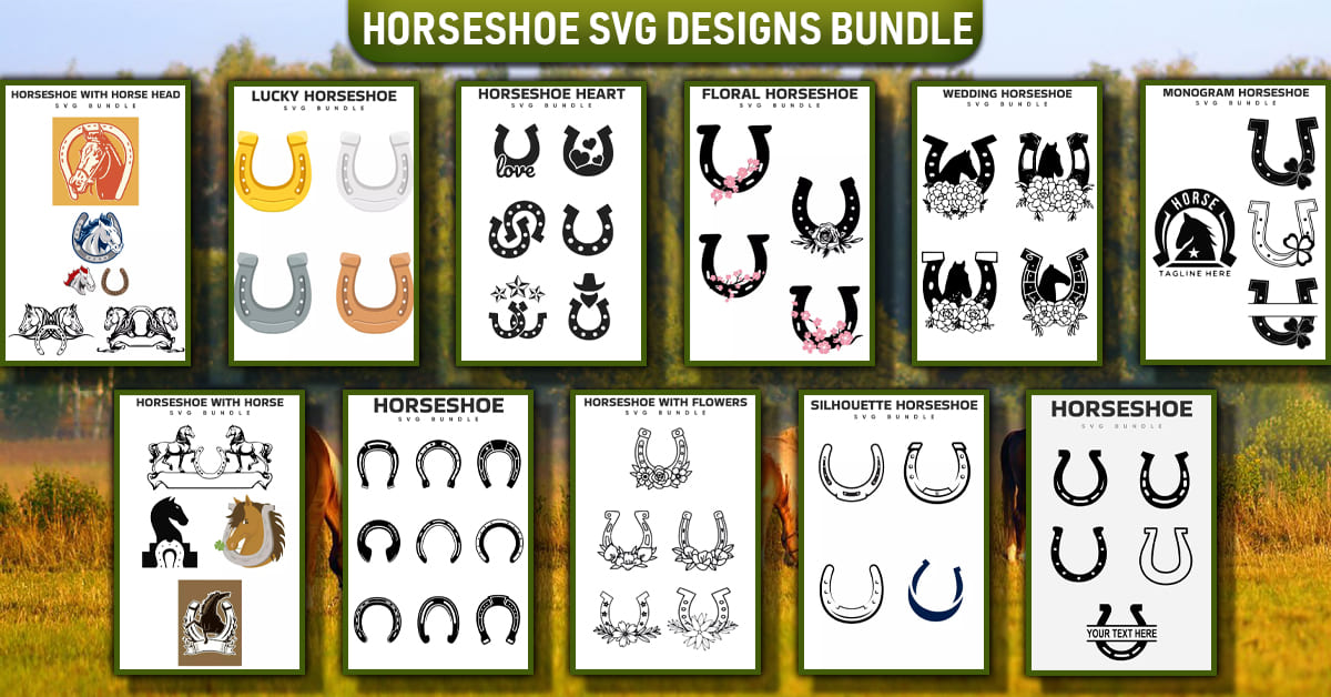 Horseshoe SVG Designs Bundle – MasterBundles