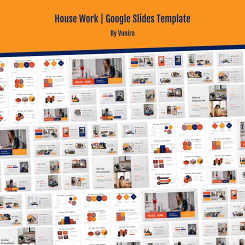 Preview house work google slides template.