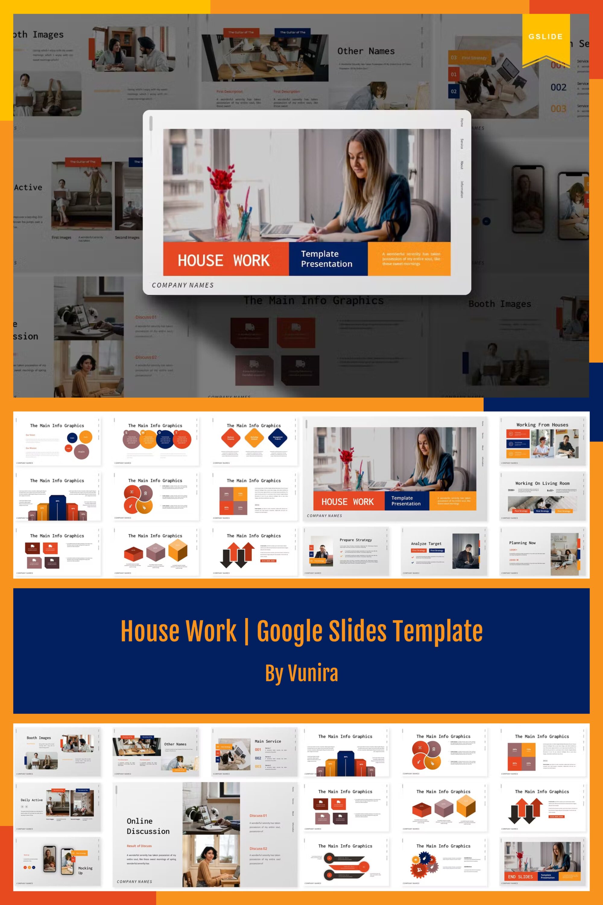 House work google slides template of pinterest.