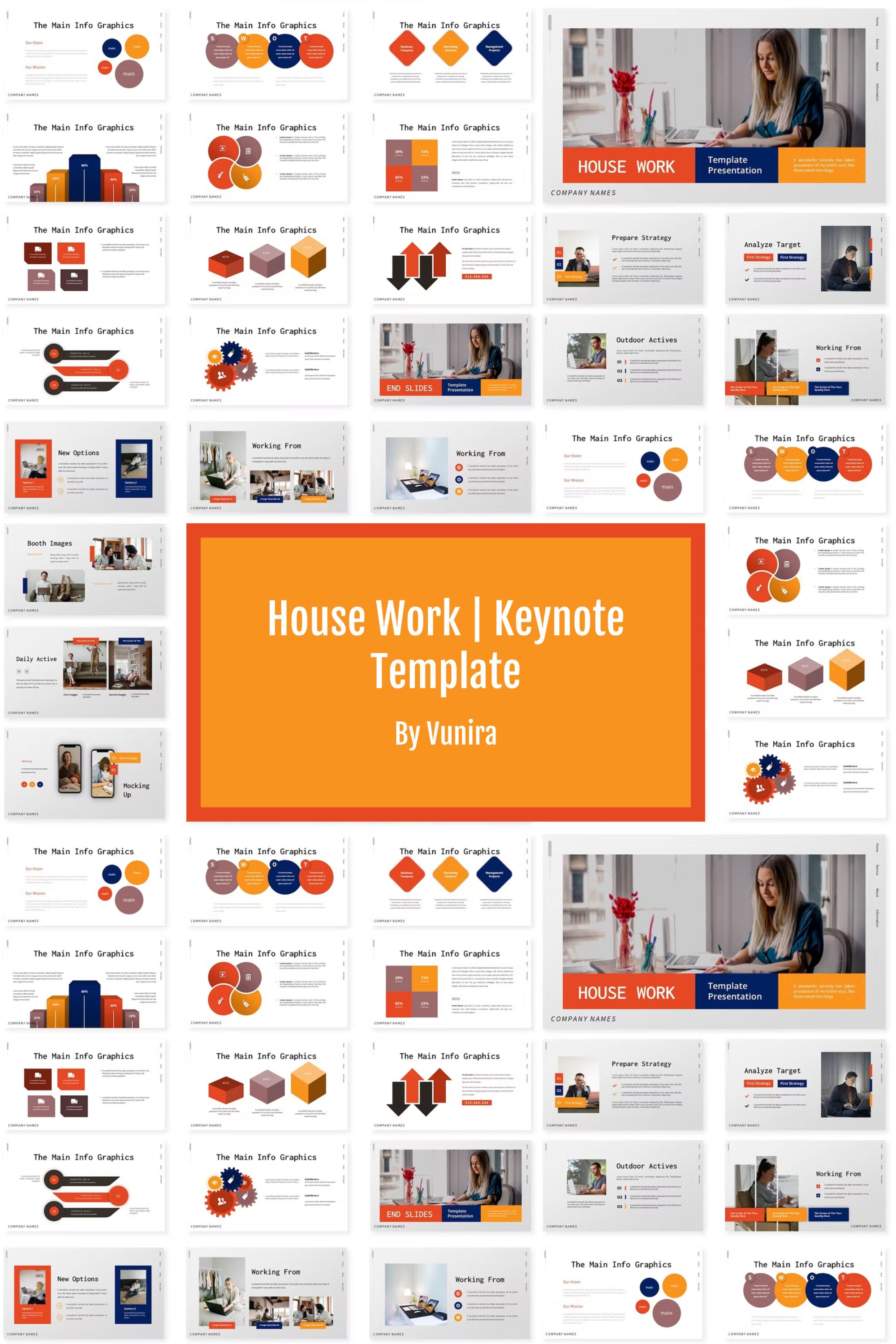 House work keynote template of pinterest.