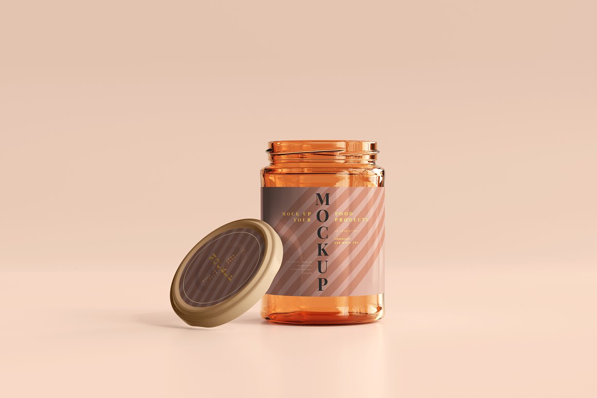 Jar next to the lid.