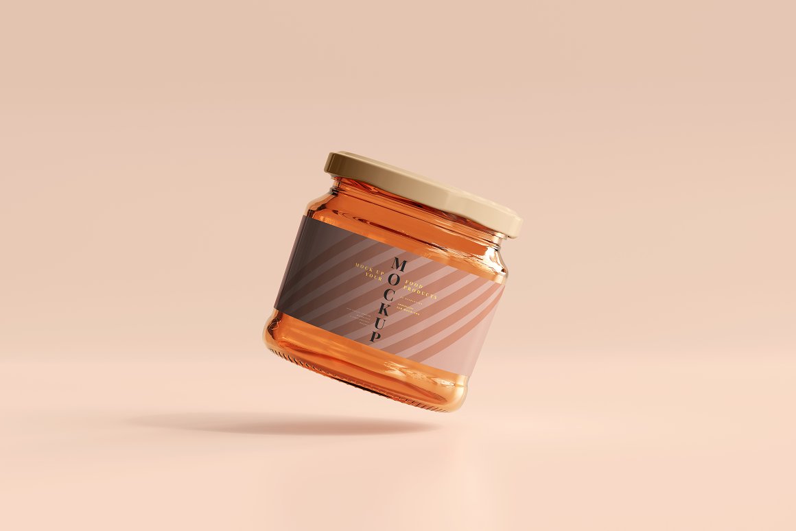 A narrow jar is shown at an angle.