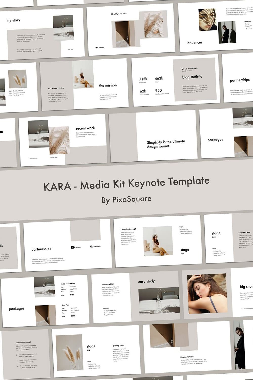 KARA storymedia kit keynote template.