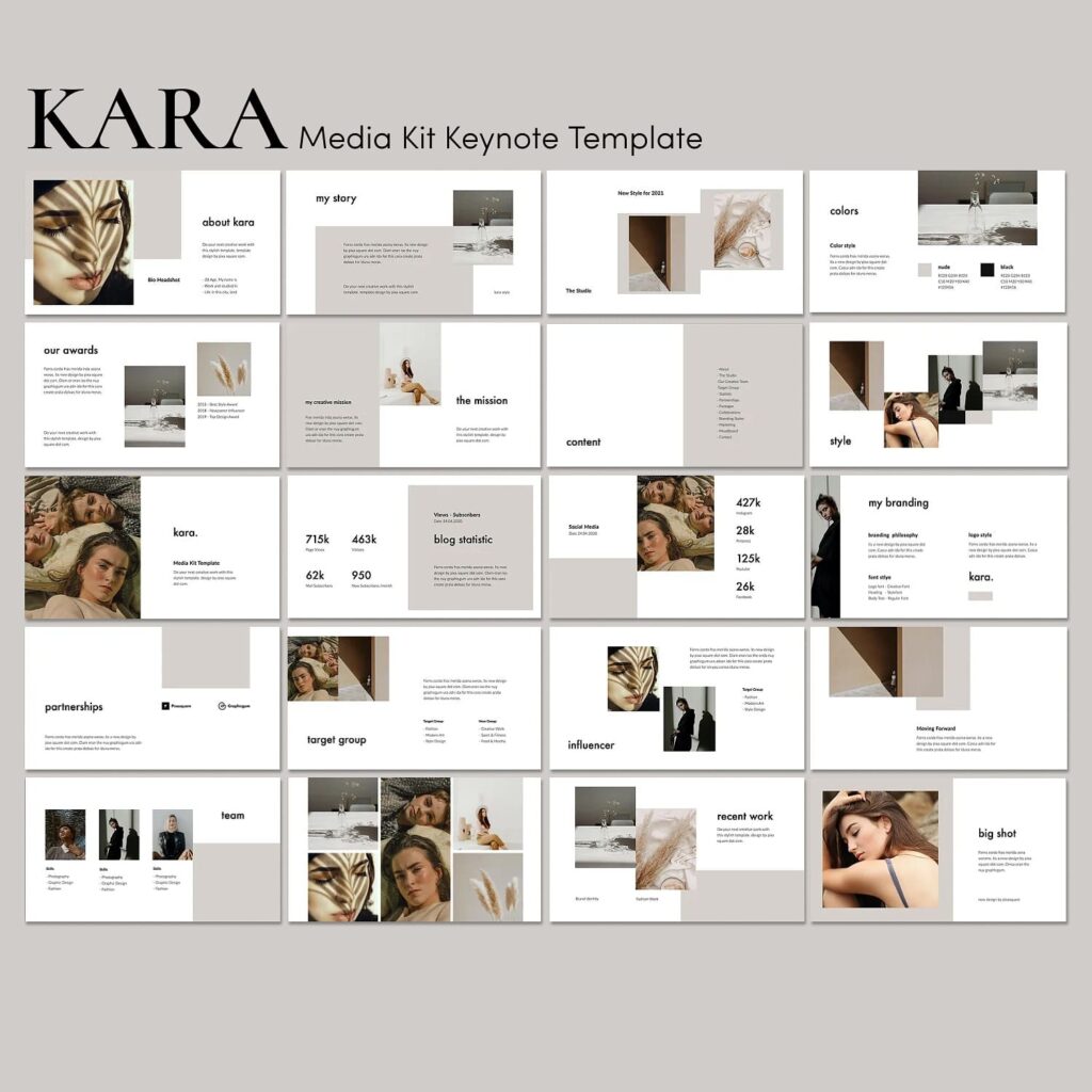KARA - Media Kit Keynote Template – MasterBundles