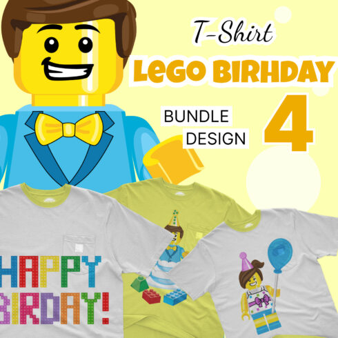 Prints of lego birthday t shirt designs bundle.