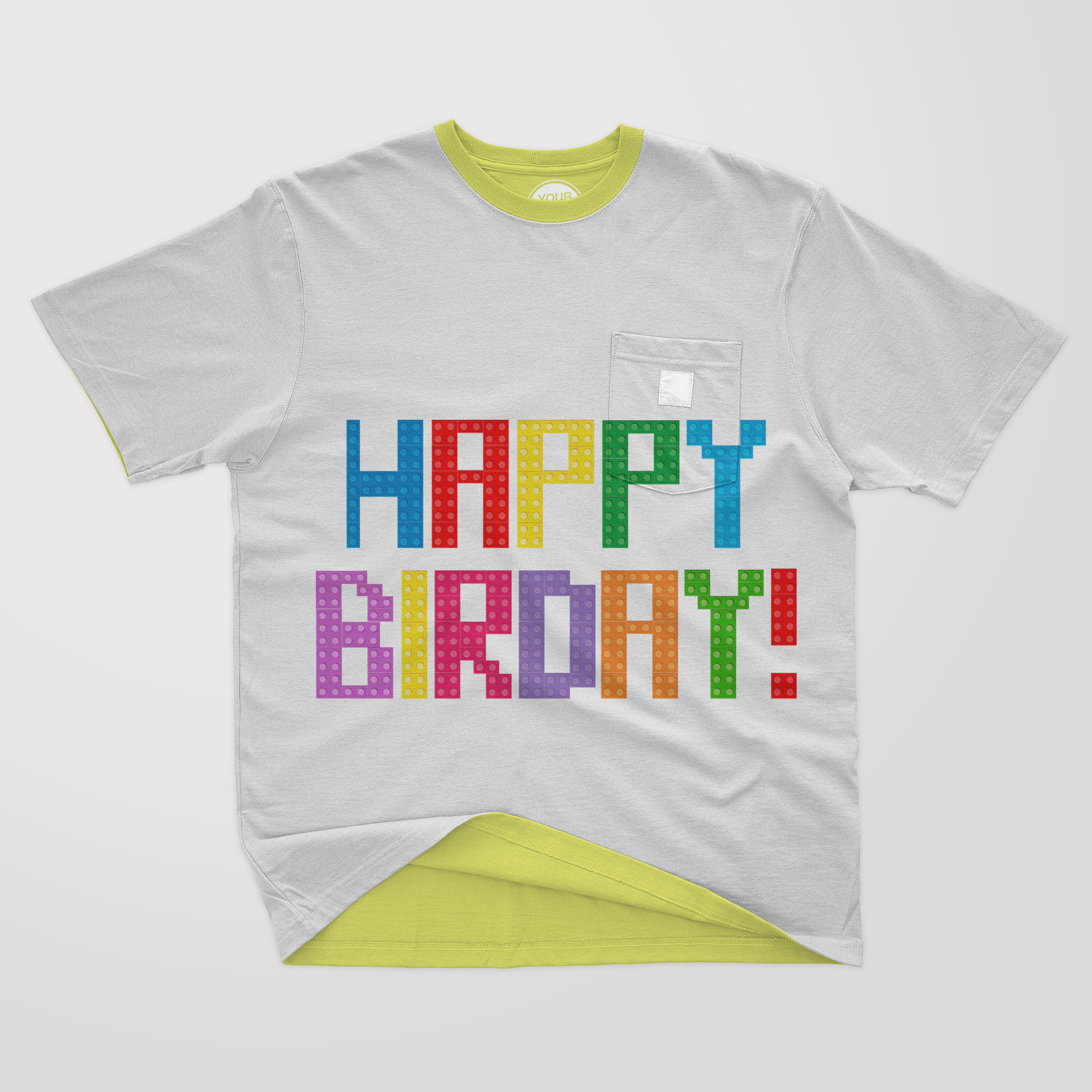 Happy Children's Day print on a t-shirt.