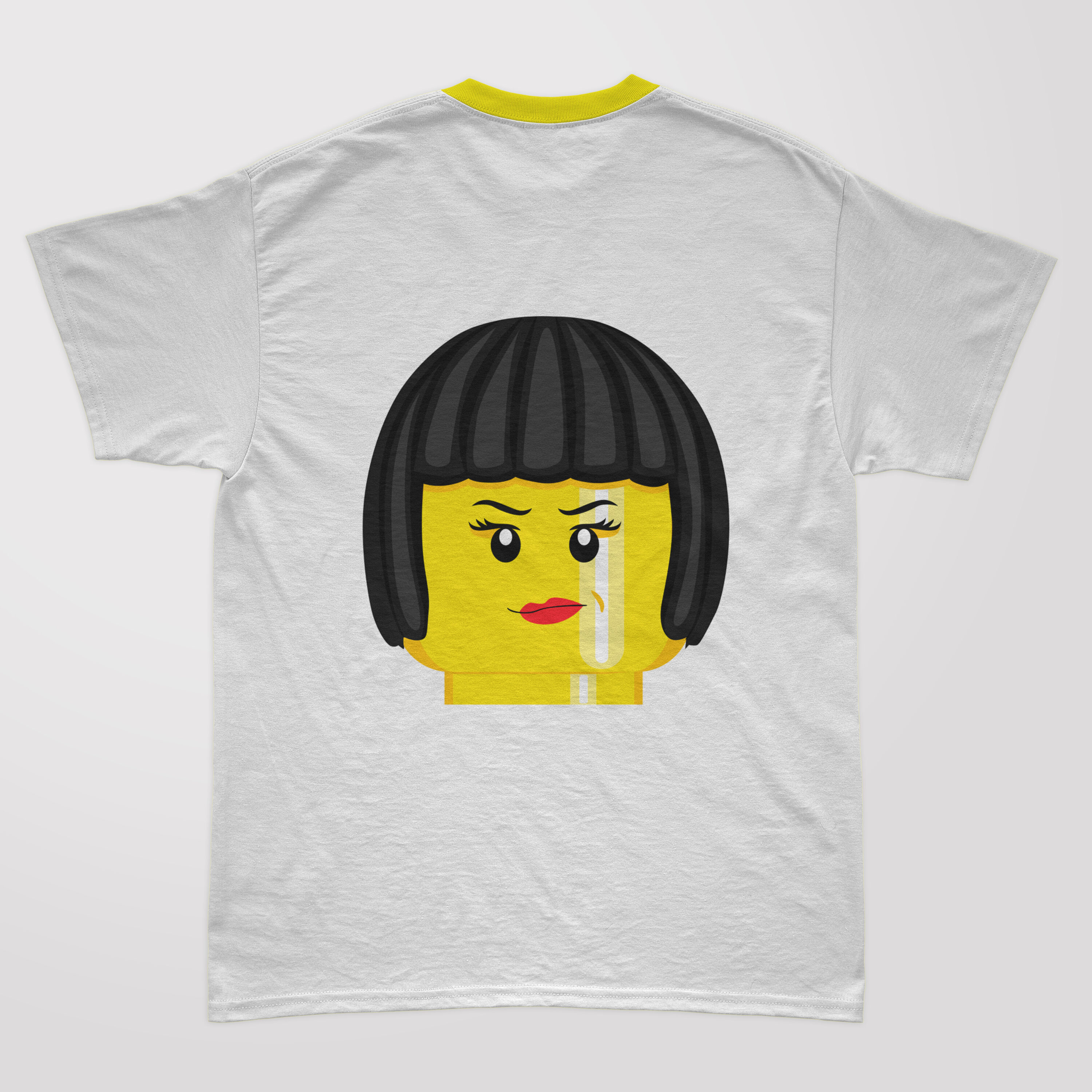 Lego girl with square black hair.