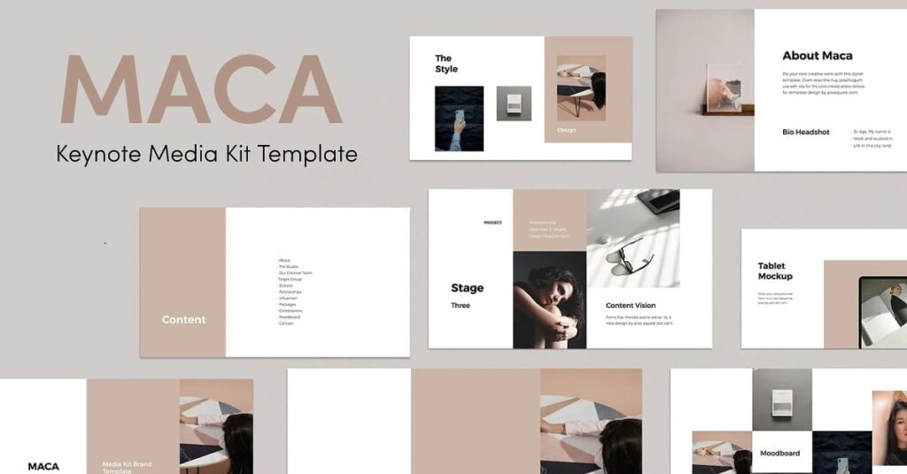 MACA - Keynote Media Kit Template – MasterBundles