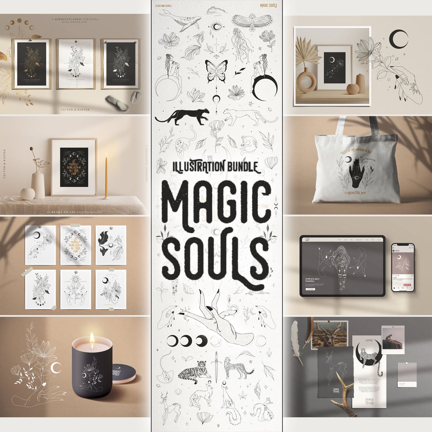 Preview magic souls vectorpng illustrations.