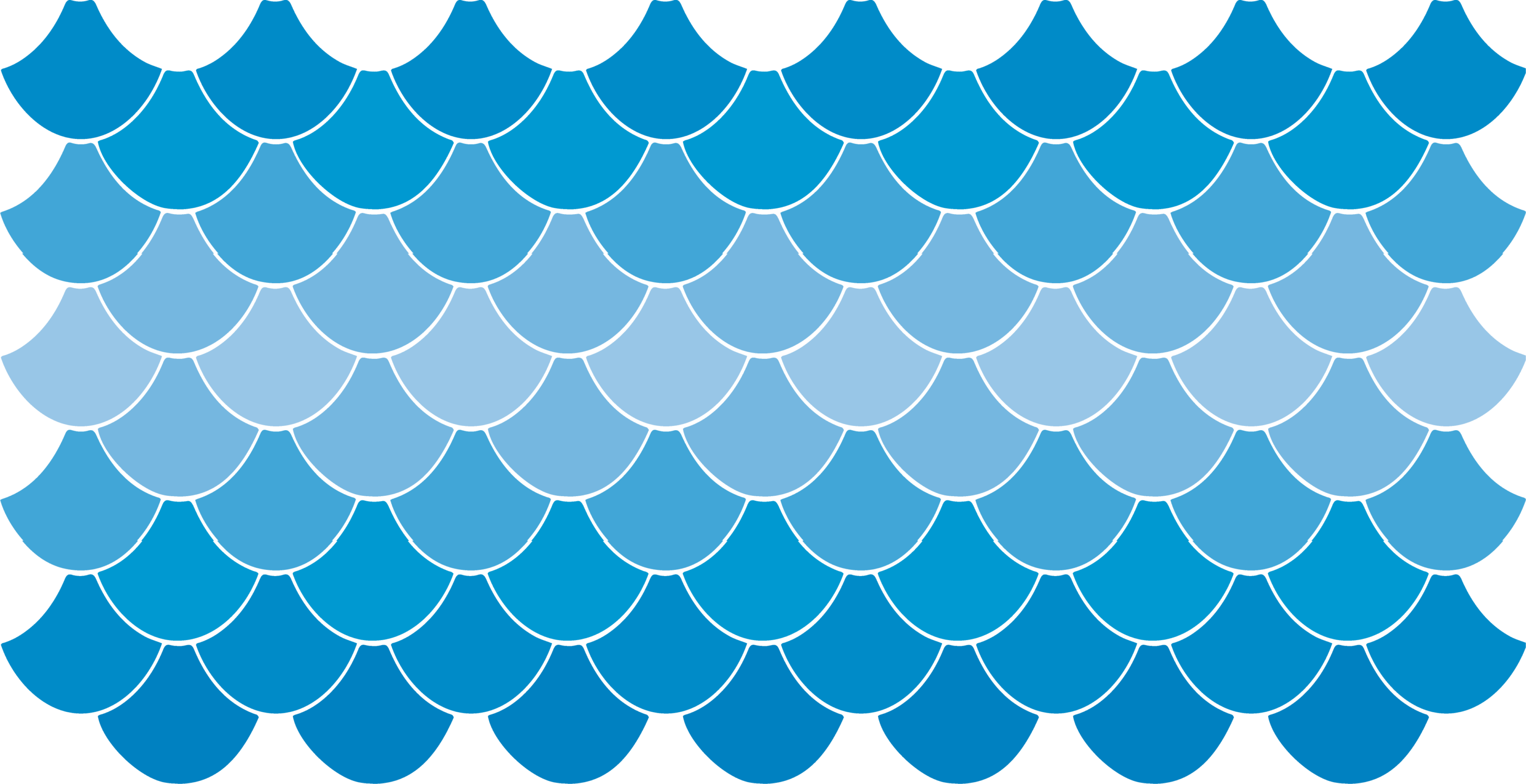 Different shades of blue scales.