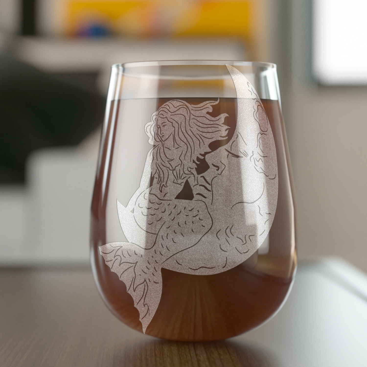 Print on a transparent cup.