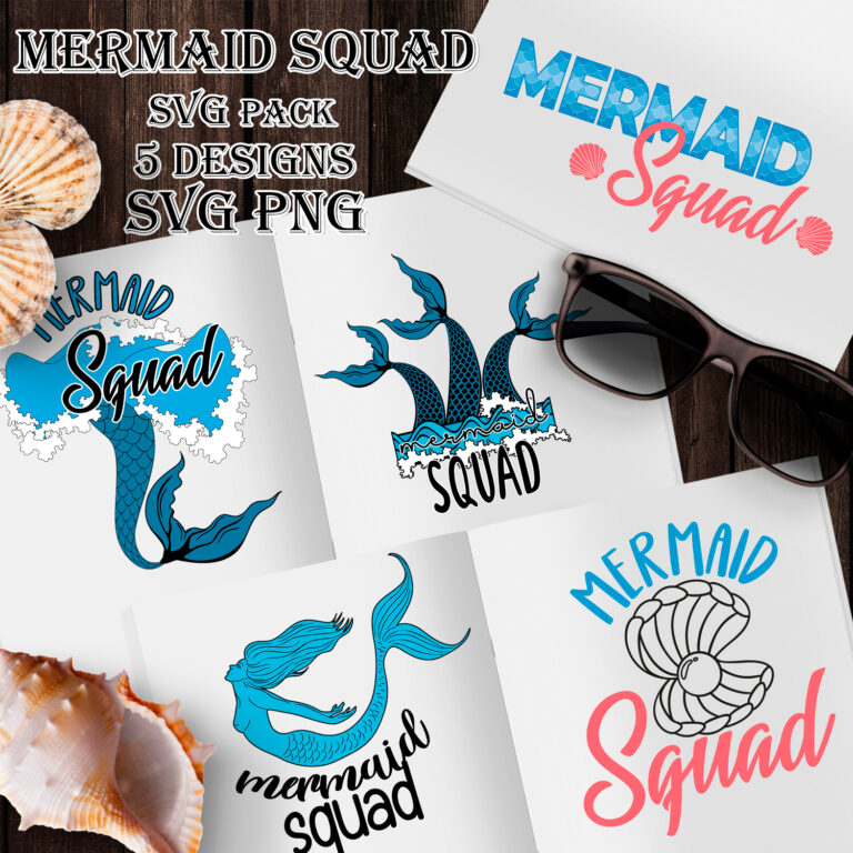 Mermaid Squad SVG Files – MasterBundles