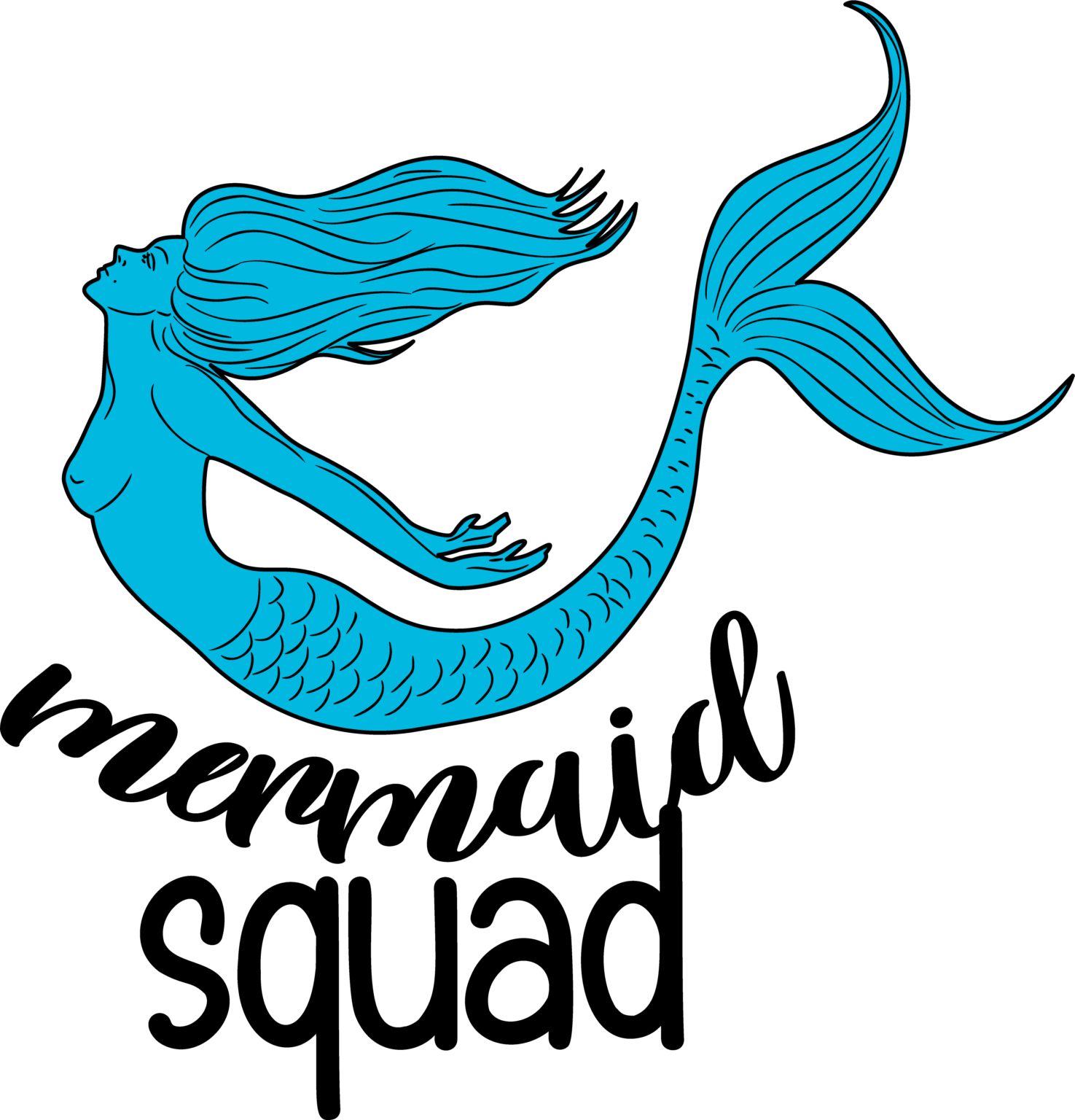 Mermaid Squad SVG Files – MasterBundles