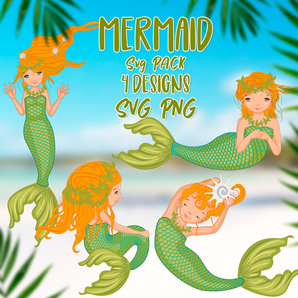 Mermaid SVG – MasterBundles