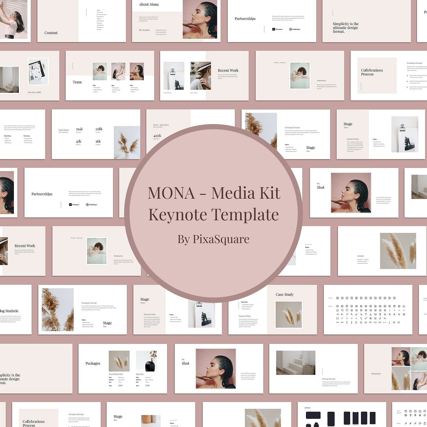 Mona media kit keynote template.