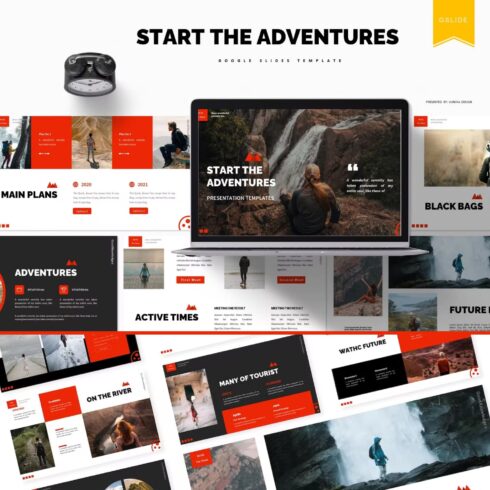 Adventure preview and other slides.