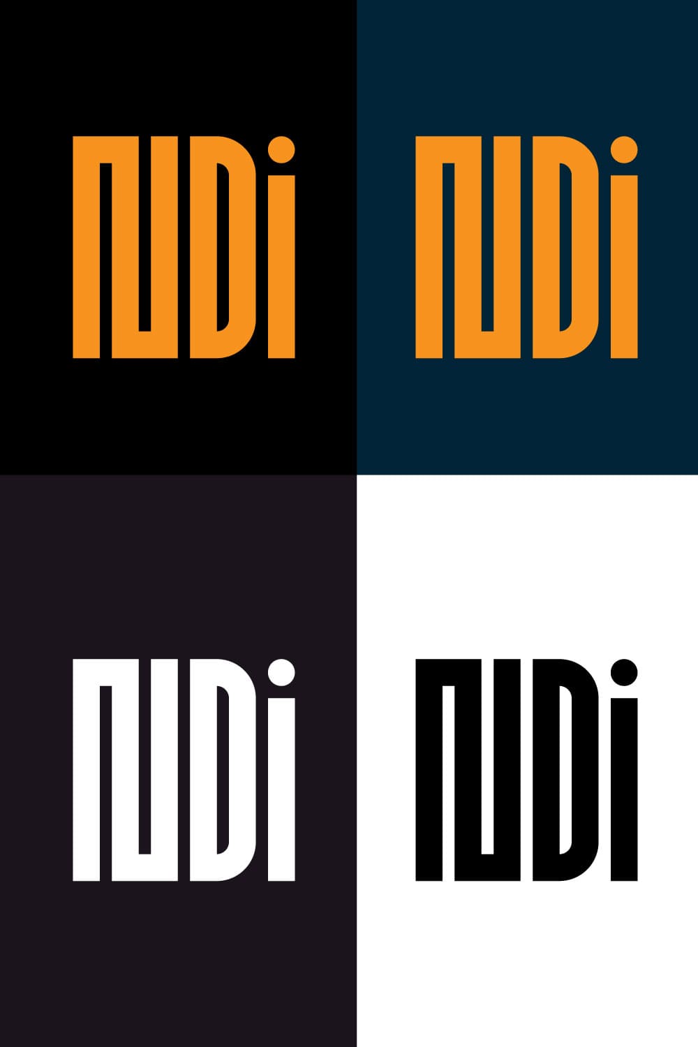 NDI Monogram Logo Vector pinterest image.