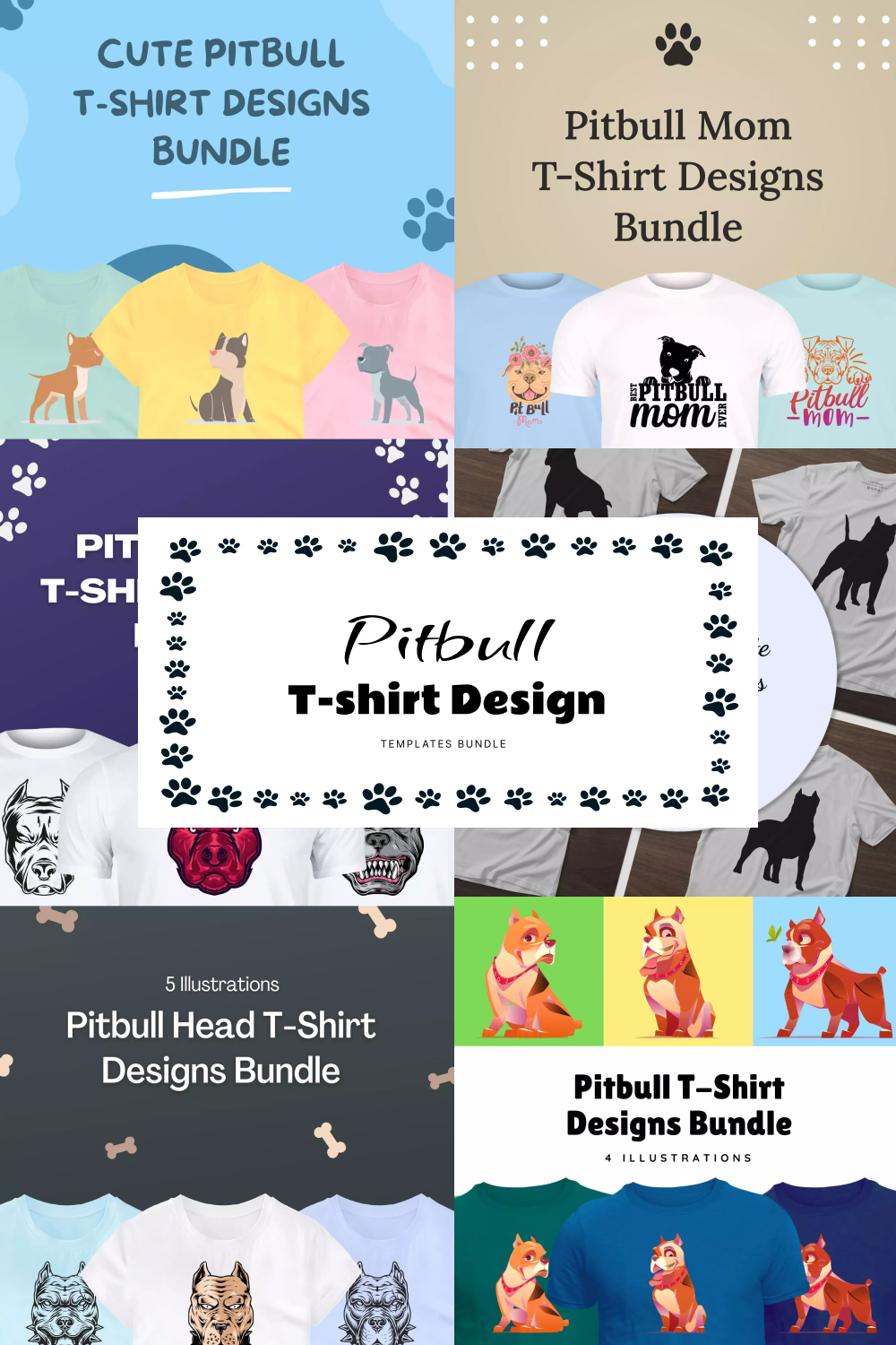 Pitbull t shirt design templates bundle images of pinterest.