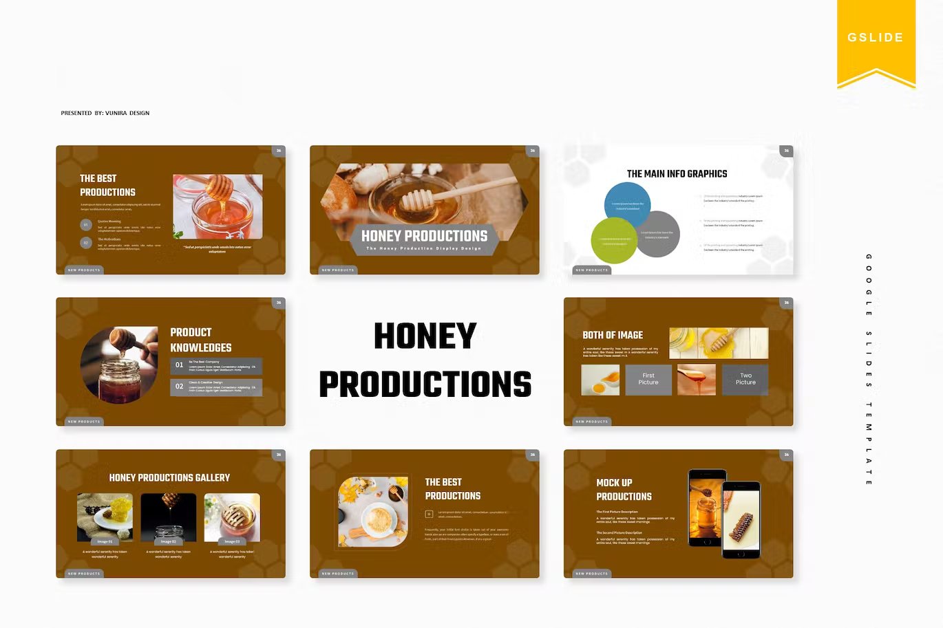 The topic of the presentation of honey.