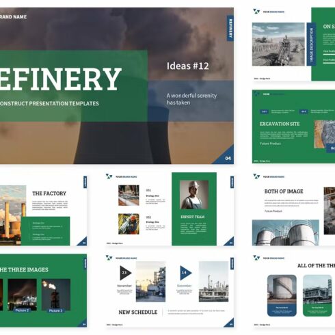 Refinery PowerPoint Template | Master Bundles