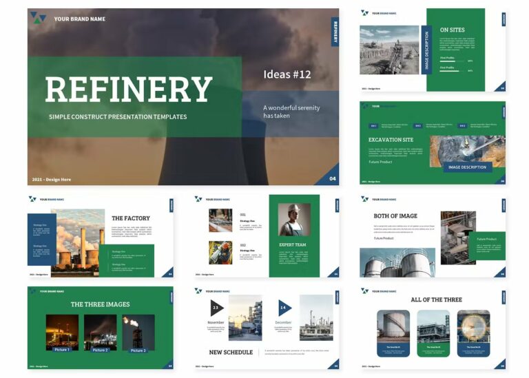 Refinery PowerPoint Template – MasterBundles