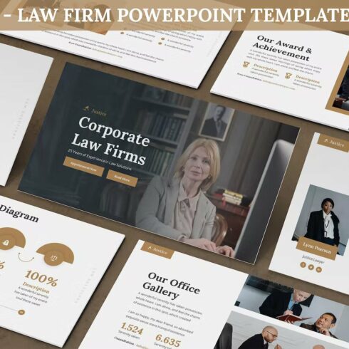 Justice - Law Firm Powerpoint Template | MasterBundles