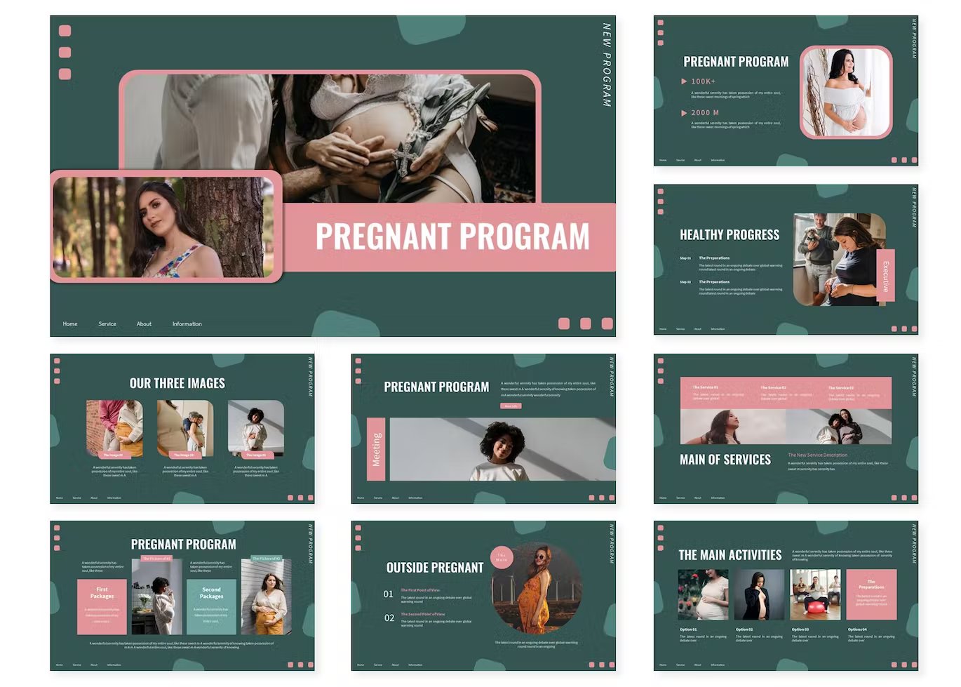 Great images of slides on the topic of pregnant women.