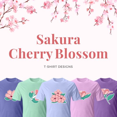 Preview sakura cherry blossom t shirt designs.