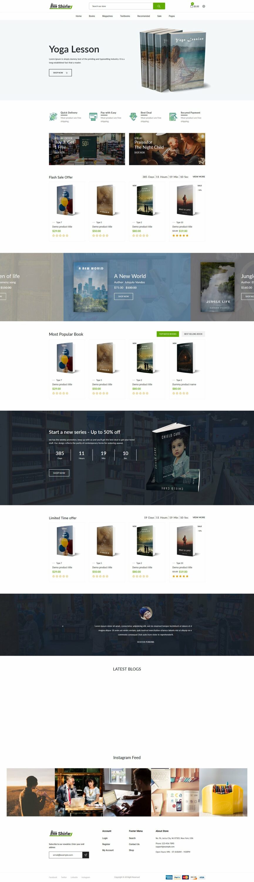 Image of Bookstore Templates.