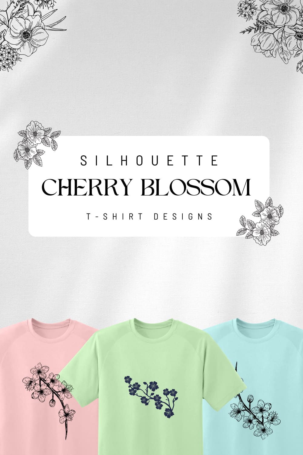 Silhouette cherry blossom t shirt designs images of pinterest.