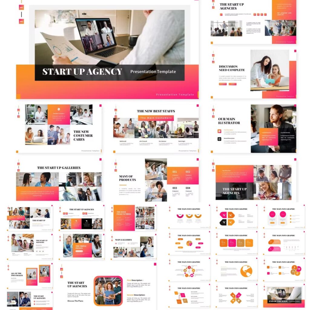 Start Up Agency Google Slides Template – MasterBundles