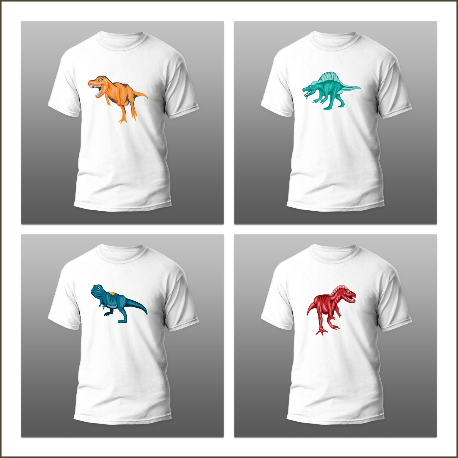t rex dinosaur t shirt designs bundle 02 96