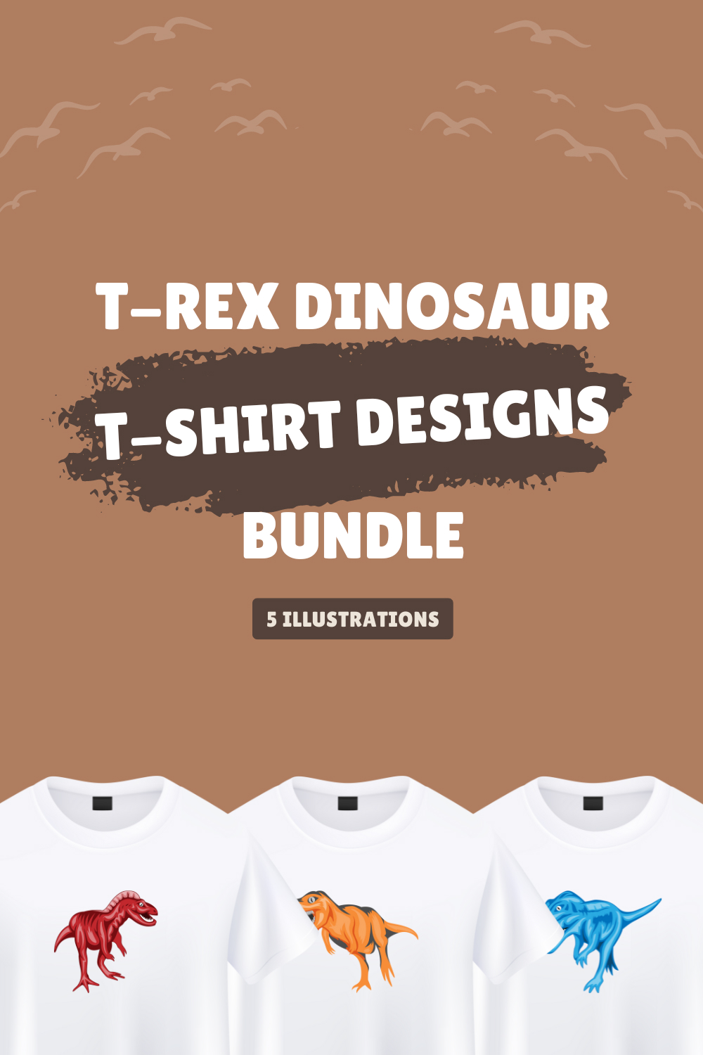 t rex dinosaur t shirt designs bundle 03 163