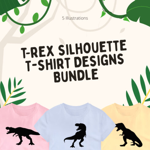 t rex silhouette t shirt designs bundle 01 997
