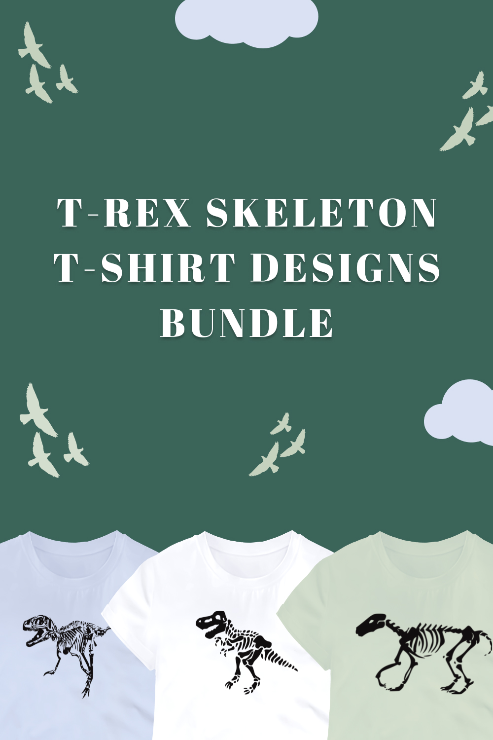 t rex skeleton t shirt designs bundle 03 668