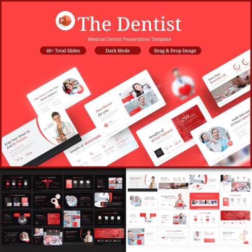 The dentist professional powerpoint template.