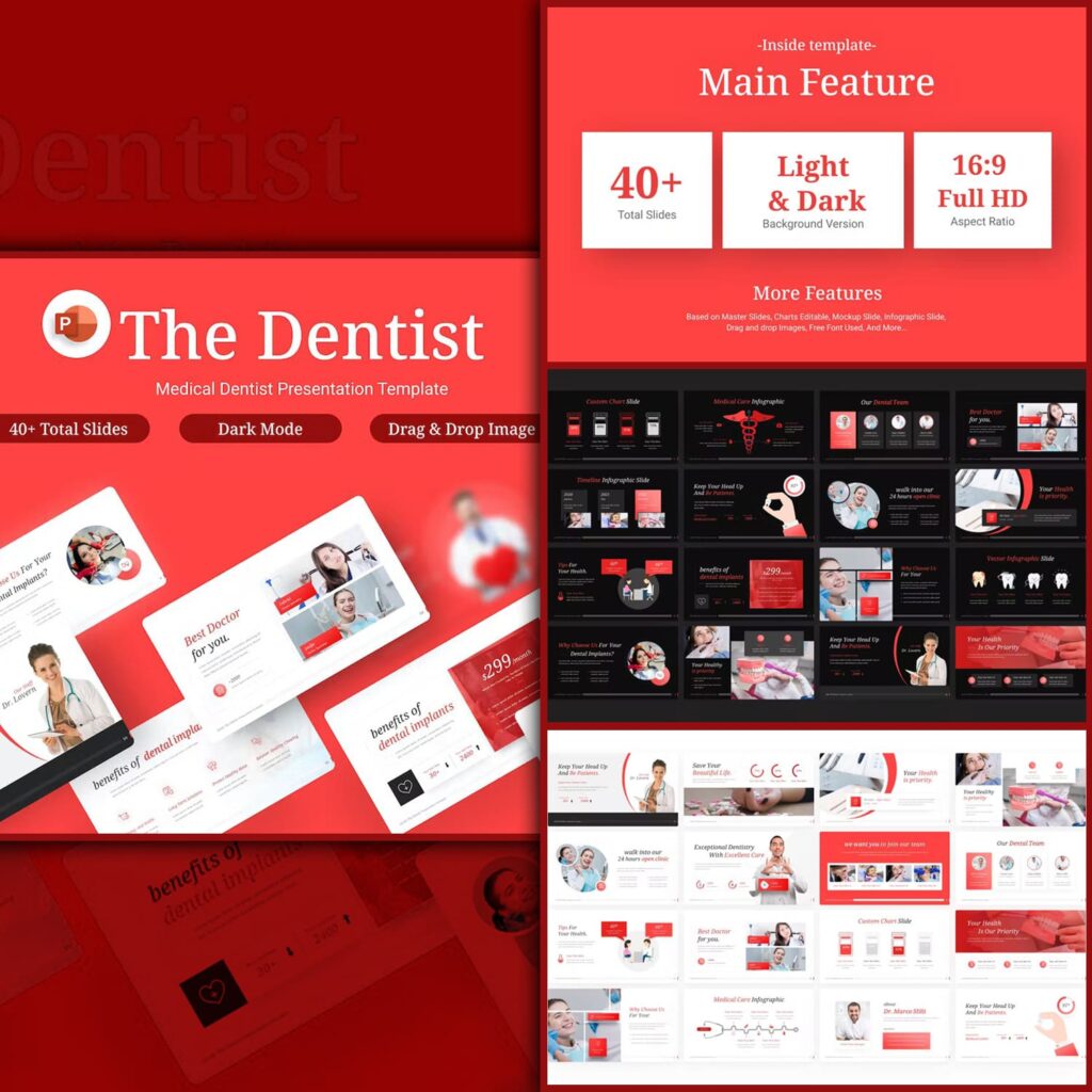 The Dentist Professional PowerPoint Template MasterBundles