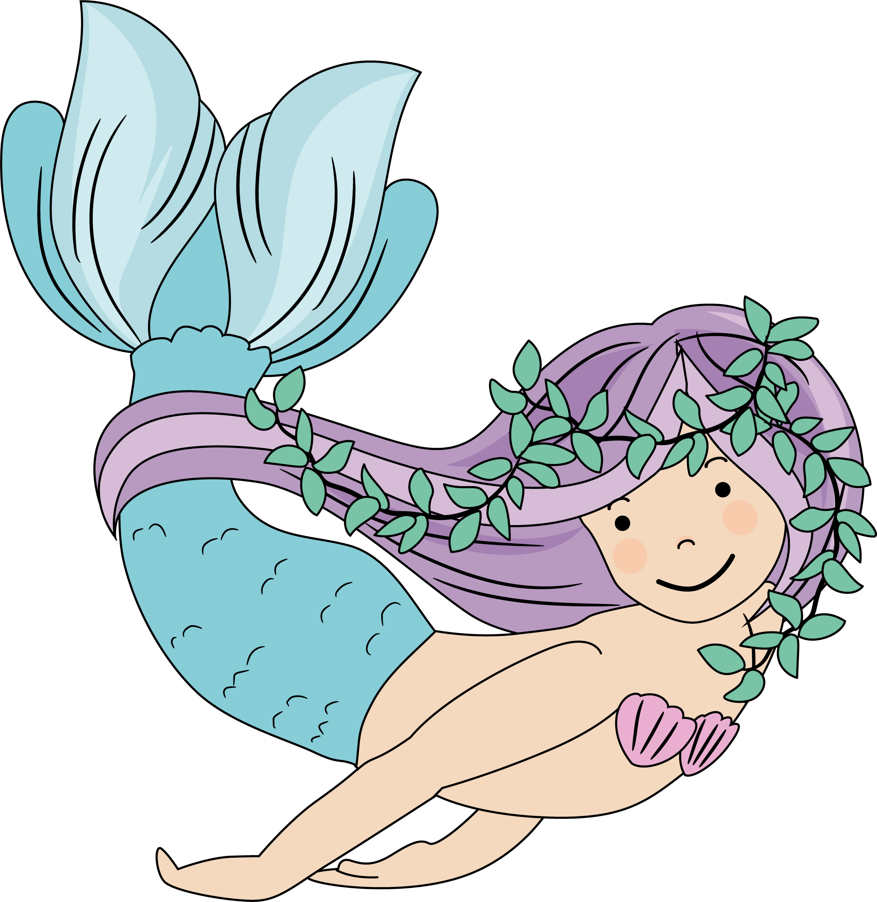A wonderful floating mermaid.